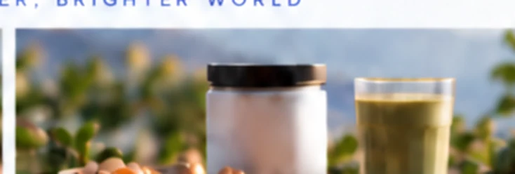 Nutrition powder, nuts and a functional green drink